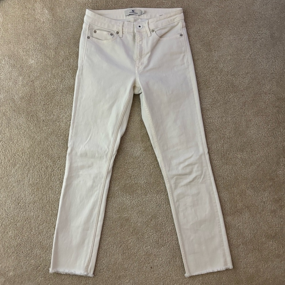 Vineyard Vines High Rise White Skinny Jeans